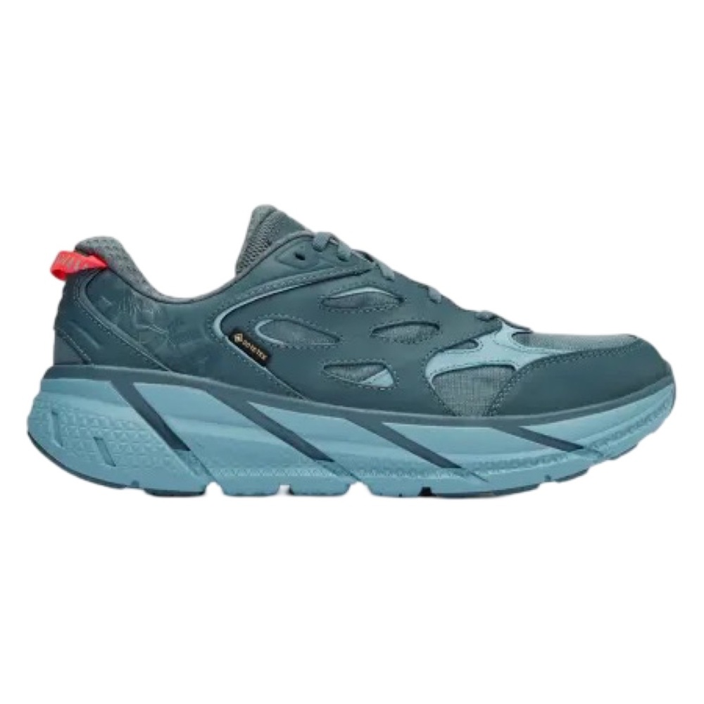 HOKA ONE ONE Unisex Clifton L GTX Walking Shoe Waterproof Leather Blue 12.5/11.5